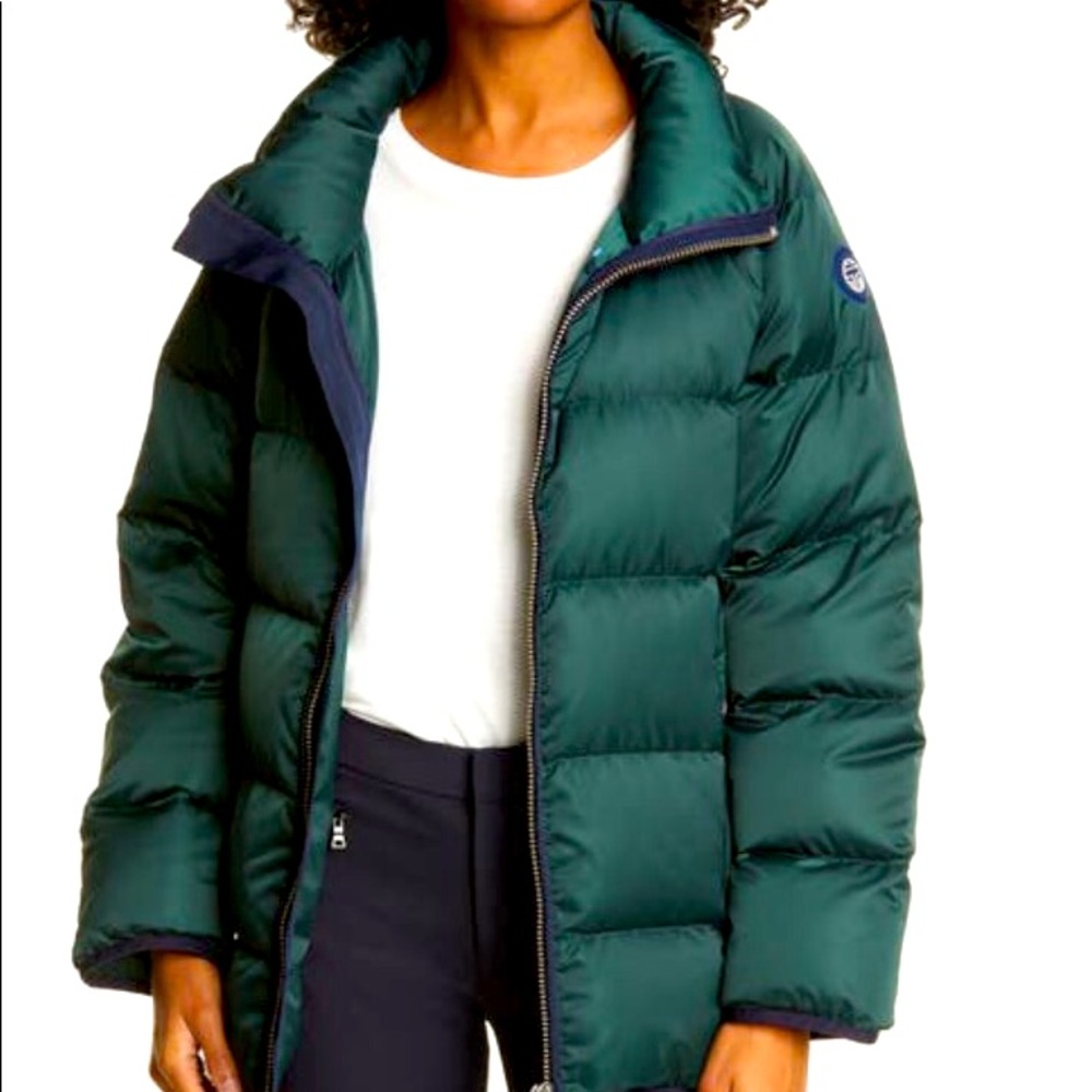 Tory Sport Satin Down Full-Zip Puffer Jacket